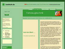 Tablet Screenshot of kfztechnik.beetle24.de