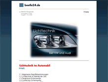 Tablet Screenshot of licht.beetle24.de